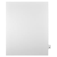 Markmaker - Intercalaires imprimes Legal, Blanc, 1/25th coupe, format lettre, sans trous, 25 tabs/PQT, 5 PQT/Boite, Numero 47-Intercalaires imprimes Legal
