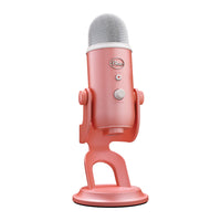 Logitech - Blue Yeti Microphone de Jeu USB Premium - Aube rose-Finition édition spéciale : Acolyte idéal de votre souris, clavier et casque Logitech G de la collection Aurora, la finition éblouissante du micro Yeti confère à votre stream une esthétique magnifique