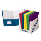 Oxford - Chemises scolaires à deux pochettes, 100/paquet (ESS50763)-Peut contenir 100 feuilles (50 par pochette) de format lettre