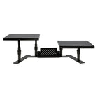 Allsop Metal Art ErgoTwin Support de moniteur réglable - Noir-Prend en charge une bonne ergonomie pour la visualisation des écrans afin d'aider à soulager la fatigue du cou