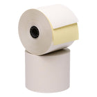 Domtar - rouleaux de papier - 2 1/4" x 3" - 100' - 2 ply - Paquet de 50-papier blanc sans carbone canari