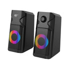 Havit SK204 Designed for Gamers, USB powered, RGB Lights Speaker - Black-Haut-parleur USB PC