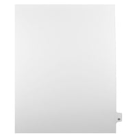 Mark Maker – Onglets séparateurs juridiques blancs, 1/25 onglets, format lettre, sans trous, numéro 23, 25/paquet-Onglets séparateurs blancs, 1/25 onglets