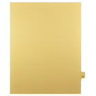 Markmaker - Intercalaires imprimes Legal, Chamois, 1/25th coupe, format lettre, sans trous, 25 tabs/PQT, 5 PQT/Boite, Numero 171-Intercalaires imprimes Legal
