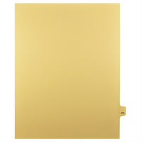 Markmaker - Intercalaires imprimes Legal, Chamois, 1/25th coupe, format lettre, sans trous, 25 tabs/PQT, 5 PQT/Boite, Numero 171-Intercalaires imprimes Legal