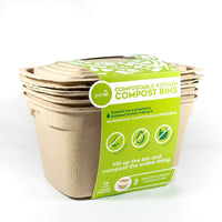 Greenlid Compostable Kitchen Compost Bins - 7.2L - 3 Pack-résistant aux fuites à l'aide d'un additif d'origine biologique