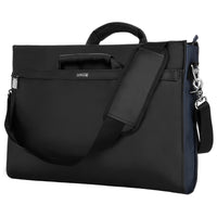 Estarer Sac Ordinateur Portable 13.3 po Homme Toile Vintage Sacoche pc Bureau Mallette Messenger Bandoulière Laptop, Noir-Matériel: Sergé de coton enduit imperméable. Garniture en cuir texturé végétalien