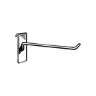 Wamaco - Crochet de 8 po pour panneau grillagé, chrome, paquet de 20-Accessoire populaire pour accrocher les petits produits emballés