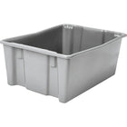 Lewis Bins + – Contenants Stack-N-NestMD Polylewton, 28,4 x 18,7 po, gris, 5/paquet-Moulage par injection de polyoléfines à impact élevé