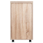 Winsome - Classeur de rangement mobile 18220 Kenner, 1 tiroir, fini bois vieilli/blanc-Se déplace facilement sur roulettes, dont deux sont blocables