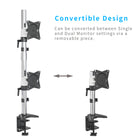 ShoppingAll - Bras vertical pour moniteur LCD Support de bureau/bras pour moniteur-Blanc-8