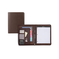 Bugatti Vegan leather calculator padfolio, Brown (WRC5043BU-BROWN)-Brun, cuir végétalien