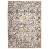 ECARPETGALLERY - Tapis Bolivia Yalameh Bleu, Ivoire 6'7" x 8'6"-6 pi 7 po x 8 pi 2 po