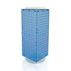 Azar Displays – Présentoir à panneaux perforés emboîtables à 4 côtés, 20 x 8 x 8 (po), bleu (703385-BLU)-Dimensions : 20 long. x 8 larg. x 8 prof. (po)