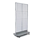 Azar Displays – Panneau perforé sur pied, 32 x 60 po, transparent (700732-CLR)-En panneau perforé