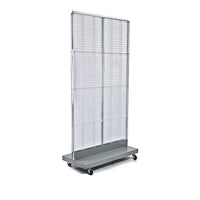 Azar Displays – Panneau perforé sur pied, 32 x 60 po, transparent (700732-CLR)-En panneau perforé
