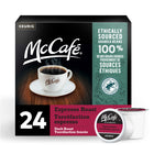McCafé - Dosettes K-Cup de café Espresso de qualité supérieure, torréfaction foncée - paquet de 24-Torréfaction : Ce mélange est torréfié en profondeur selon nos normes les plus strictes en matière d’espresso. Il offre une saveur riche et corsée avec un soupçon de douceur