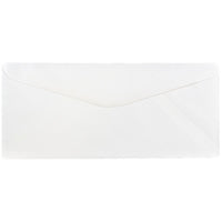 JAM Paper Enveloppes format livret à rabat commercial et fermeture gommée, 5 x 11 1/2 po, blanc, pqt/1000-Blanc