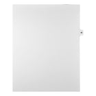 Markmaker - Intercalaires imprimes Legal, Blanc, 1/15th coupe, format lettre, sans trous, 25 tabs/PQT, 5 PQT/Boite, Numero 80-Intercalaires imprimes Legal