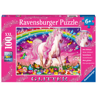 Ravensburger - puzzle scintillant Rêve de cheval​ 100 pièces -À propos de ce puzzle de 150 pièces : c'est un monde de chiens -  et regardez comme ils s'amusent