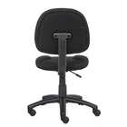 Nicer Furniture - chaise de travail de posture de luxe en tissu-Base pivotante 5 étoiles en nylon lisse avec roulettes doubles pour une mobilité aisée