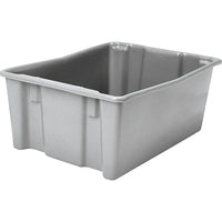 Lewis Bins + – Contenants Stack-N-NestMD Polylewton, 26,1 x 18,7 po, gris, 5/paquet-Moulage par injection de polyoléfines à impact élevé