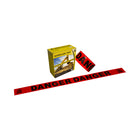 Ruban de barricade Wasip - Danger - 3 po x 1000 ft - Rouge-Peut être attaché, agrafé ou cloué sur place