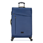 Club Rochelier - Ensemble de 3 bagages souples - Bleu marine et Jaune-Intérieur: Sangles croisées de sécurité, Compartiment intérieur zippé, Poche intérieure en filet