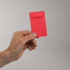 JAM Paper Enveloppes Colourées #3 Coin Commerciales - 2,5" x 4,25" - Rouge recyclé - Paquet de 50-Quantité : Quantité : 50 enveloppes par paquet