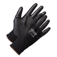 Forcefield - Gants de travail polyvalents - enduits de paume - moyens - noirs-Doublure en nylon ouverte au dos