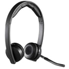 Logitech – Casque double H820E 981-000516-Le casque Logitech H820e reste connecté jusqu'à 300 pi (100 m) de votre bureau et possède une autonomie en communication (bande passante) de 10 heures. La connectivité DECT sans fil du casque n'interfère pas avec les dispositifs Wi-Fi de votre bureau.