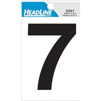 HeadLine - Numéro 7 autoadhésif, 3 po-À reflet