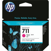 HP - Cartouches d'encre magenta 711, paq./3 (CZ135A)-Magenta