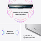 Apple - Studio Display 27 po verre standard avec support inclinable-Système de 6 haut-parleurs haute fidélité avec haut-parleurs de graves à annulation de force