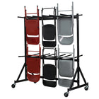 Flash Furniture – Chariot pour chaises pliantes suspendues, noir-Chariot pour chaises pliantes