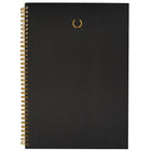 Alfred Sung - Cahier à Spirale - 8-1/4 po x 11-3/4 po A4 - Noir - Paquet de 12-130 pages lignées par cahier