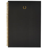 Alfred Sung - Cahier à Spirale - 8-1/4 po x 11-3/4 po A4 - Noir - Paquet de 12-130 pages lignées par cahier