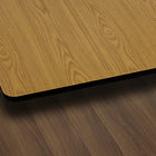 Flash Furniture – Dessus de table rectangulaire laminé et réversible de 24 x 42 po, naturel ou noix-Table de restaurant ou de banquet