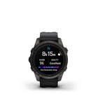 Garmin - Epix Pro Sapphire Edition - 42mm Titane DLC gris carbone avec bracelet noir-NOUVELLES superpositions de cartes météorologiques : pour aider à améliorer la connaissance de la situation, les superpositions de cartes météorologiques fournissent des informations de prévision en temps réel, notamment la couverture nuageuse, la vitesse et la direction du vent, la température et les précipitations