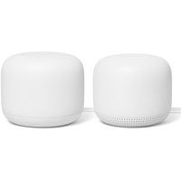 Google - Nest Wifi Router and Point - blanc-Jusqu'à 3 800 pieds carrés (350 mètres carrés)
