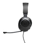 JBL Quantum 100 - Casque gaming filaire circum-aural avec micro amovible - Noir-Bandeau en plastique - coussinets en mousse à mémoire de forme