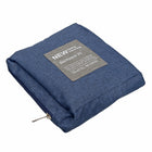 NICCI Sac à dos pliable - Bleu Foncé-La poche avant externe se glisse facilement sur la poignée rétractable de la plupart des valises