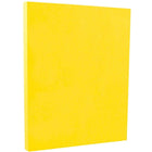 JAM Paper Papier couverture cartonné recyclé Brite Hue lisse, 8 1/2 x 11 po, jaune, 250 feuilles/rame-Taille : 8 1/2 x 11 po