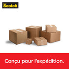 Scotch - Ruban d’emballage Box Lock(MC) - 48 mm x 20,3 m (1,88 po x 22,2 vg)-Facile à trouver le bout du rouleau
