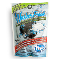 Rafraîchisseur de linge pour machine à laver Fresh Productz - paquet de 4 x 6-Le sachet WasherFresh PowerPack à action rapide contient une puissante formule oxygénée à action bouillonnante,