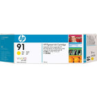 HP – Cartouche d’encre jaune 91 (C9469A)-Jaune
