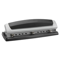 Perforateur réglable Swingline Precision Pro - 2-3 trous - capacité de 10 feuilles - noir/argent-Perforateur de bureau réglable à 2 et 3 trous