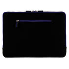 Housse de Protection Ordinateur, suède, Vangoddy Pochette PC Portable Ultrabook Sacoche Laptop Compatible 15,6 po, Noir et Bleu-La conception mince permet à cet étui d'être transporté seul ou dans votre sac préféré