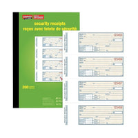 Staples Livret de reçus de sécurité bilingue, SDCS71B, duplicatas, auto-Preuve documentée pour les paiements en espèces