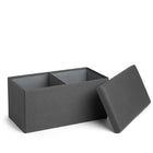 Poppin - Banc Boîte - Gris Foncé-Dimensions: 31 "L x 16" L x 16 "H